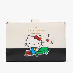 kate spade NWT! Hello Kitty X Medium Bifold Wallet